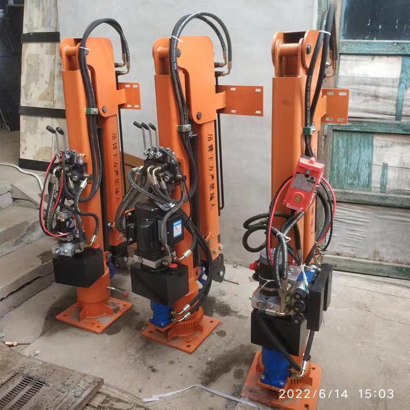 建水县重汽蓝牌随车吊 3.2吨 国六动力强 液压驱动 农用自卸起重机